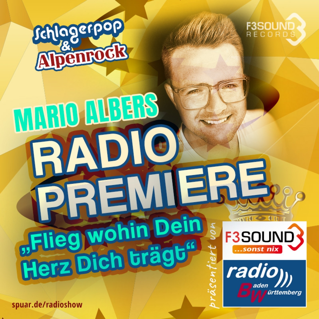 Radio-Premiere: Schlagerpop Newcomer MARIO ALBERS auf RADIO-BW